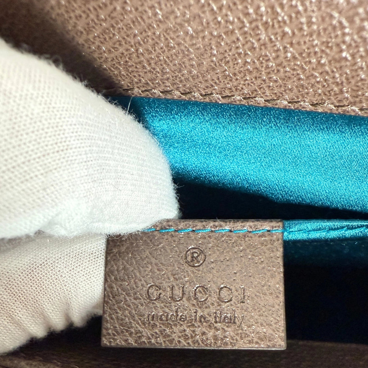 Gucci GG Supreme Monogram Web Small Ophidia braun / neuwertig Gucci
