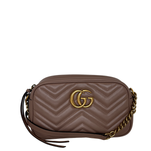Gucci GG Marmont Small Chain Shoulder Bag Rosa