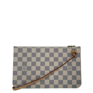 Louis Vuitton Pochette van de Neverfull Damier Azur