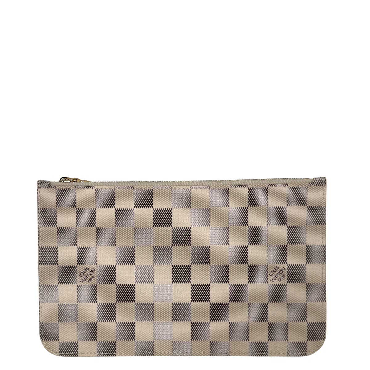 Louis Vuitton Pochette aus der Neverfull Damier Azur / neuwertig Louis Vuitton