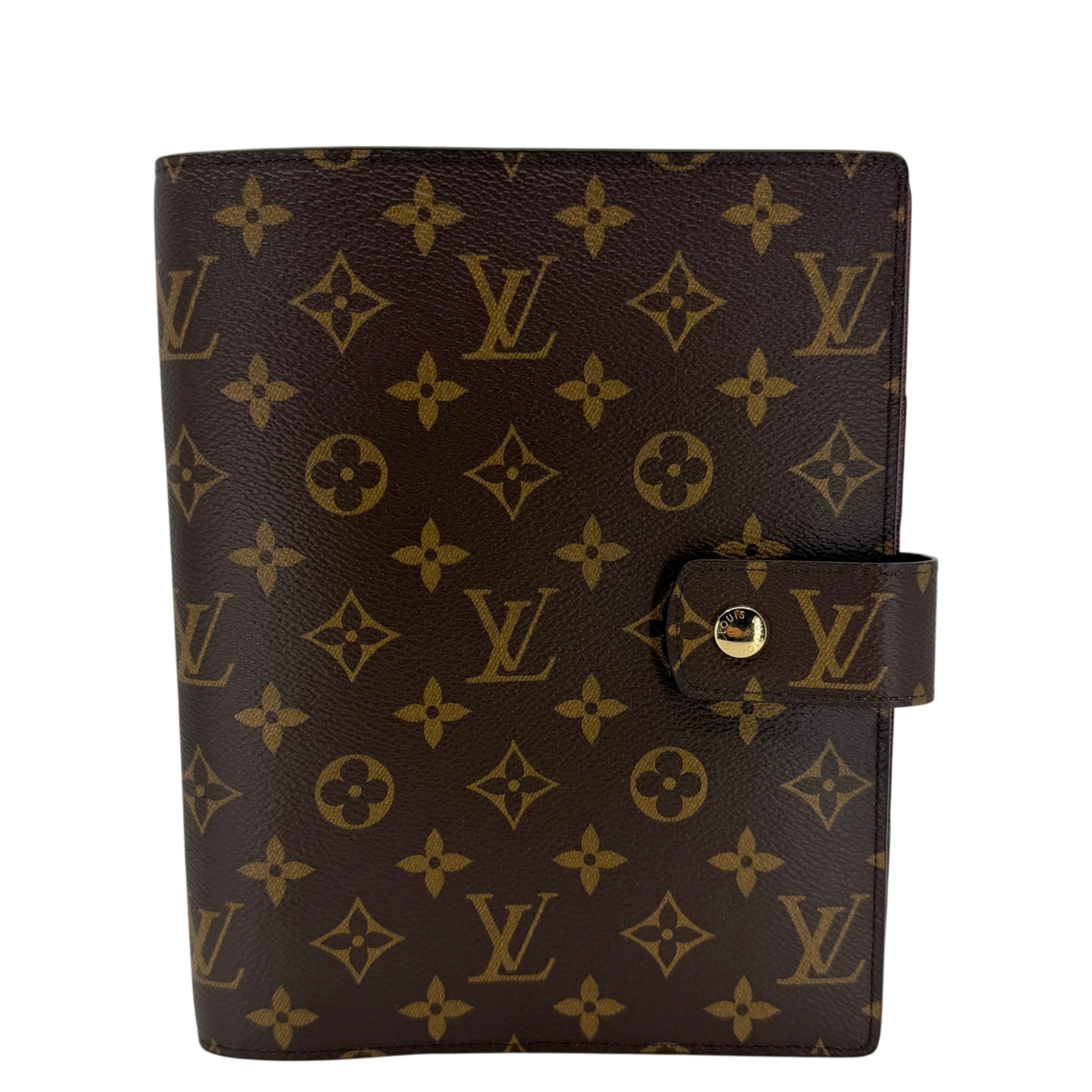 Louis Vuitton Agenda GM Monogram Canvas Braun Gold Ringbuchhülle