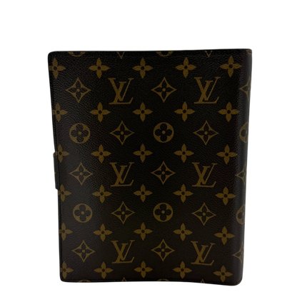 Louis Vuitton Agenda GM Monogram Canvas Braun Gold Ringbuchhülle – Ansicht 2