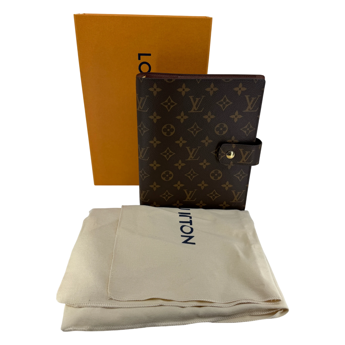 Louis Vuitton Agenda GM Monogram Canvas Braun Gold Ringbuchhülle – Ansicht 5