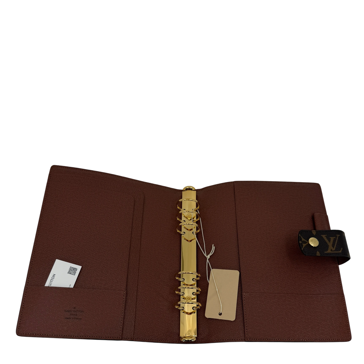 Louis Vuitton Agenda GM Monogram Canvas Braun Gold Ringbuchhülle – Ansicht 3
