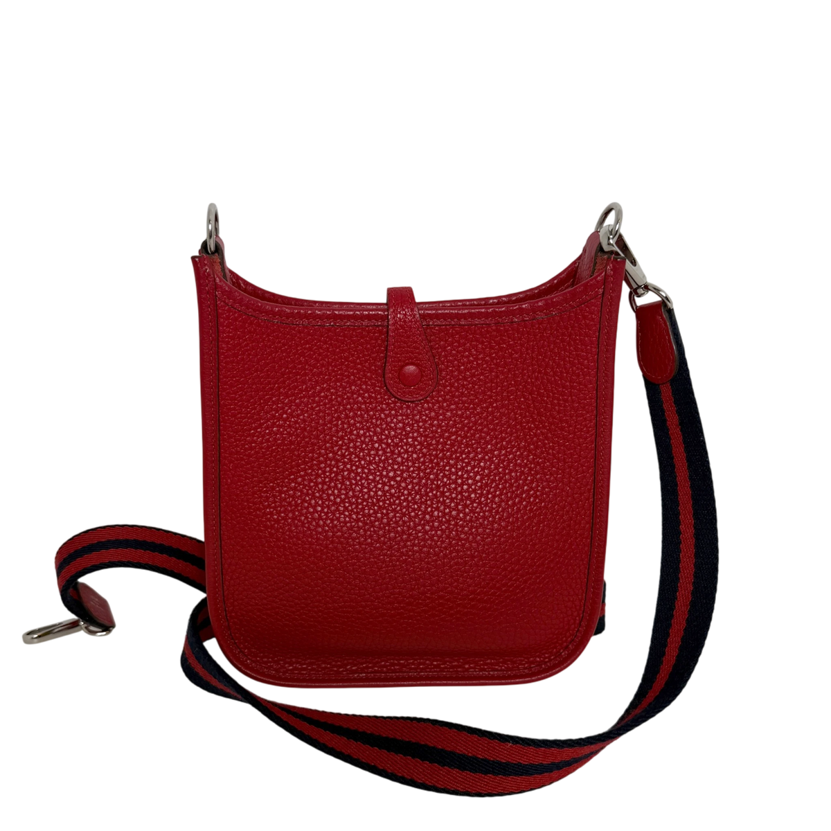 Hermès Mini Evelyne TPM 16 Taurillon Clémence Rot Palladium – Ansicht 3