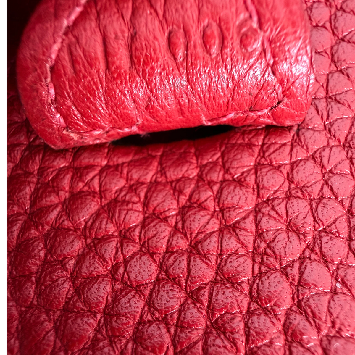 Hermès Mini Evelyne TPM 16 Taurillon Clémence Rot Palladium – Ansicht 6