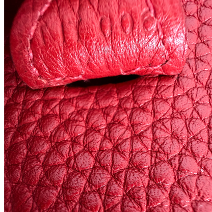 Hermès Mini Evelyne TPM 16 Taurillon Clémence Rot Palladium – Ansicht 6