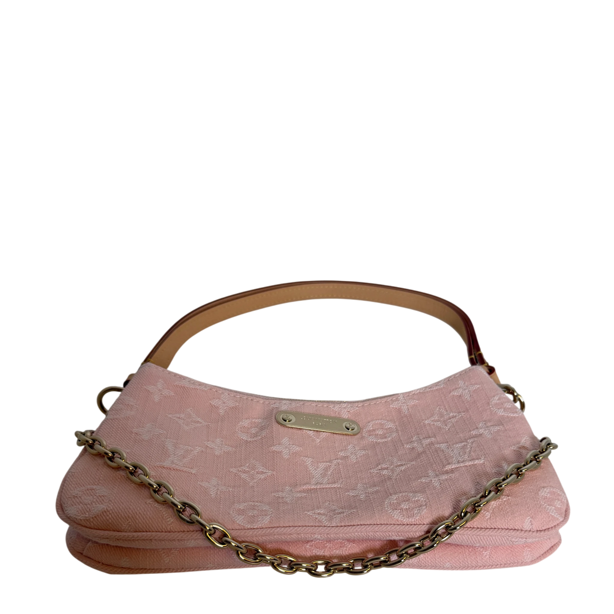 Louis Vuitton Pochette Liv Monogram Denim Washed Pink Gold – Ansicht 4