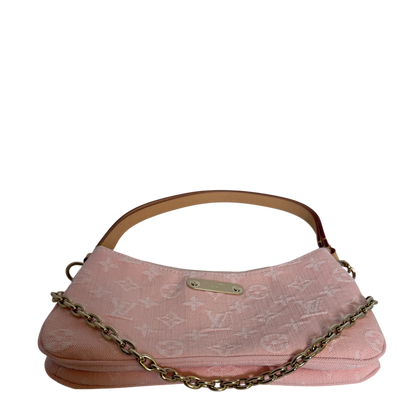 Louis Vuitton Pochette Liv Monogram Denim Washed Pink Gold – Ansicht 4