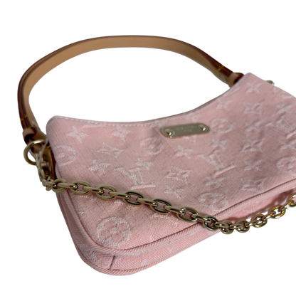 Louis Vuitton Pochette Liv Monogram Denim Washed Pink Gold – Ansicht 8
