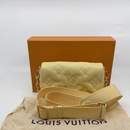 Louis Vuitton Wallet on Strap Bubblegram Lammleder Pastellgelb Gold – Ansicht 10