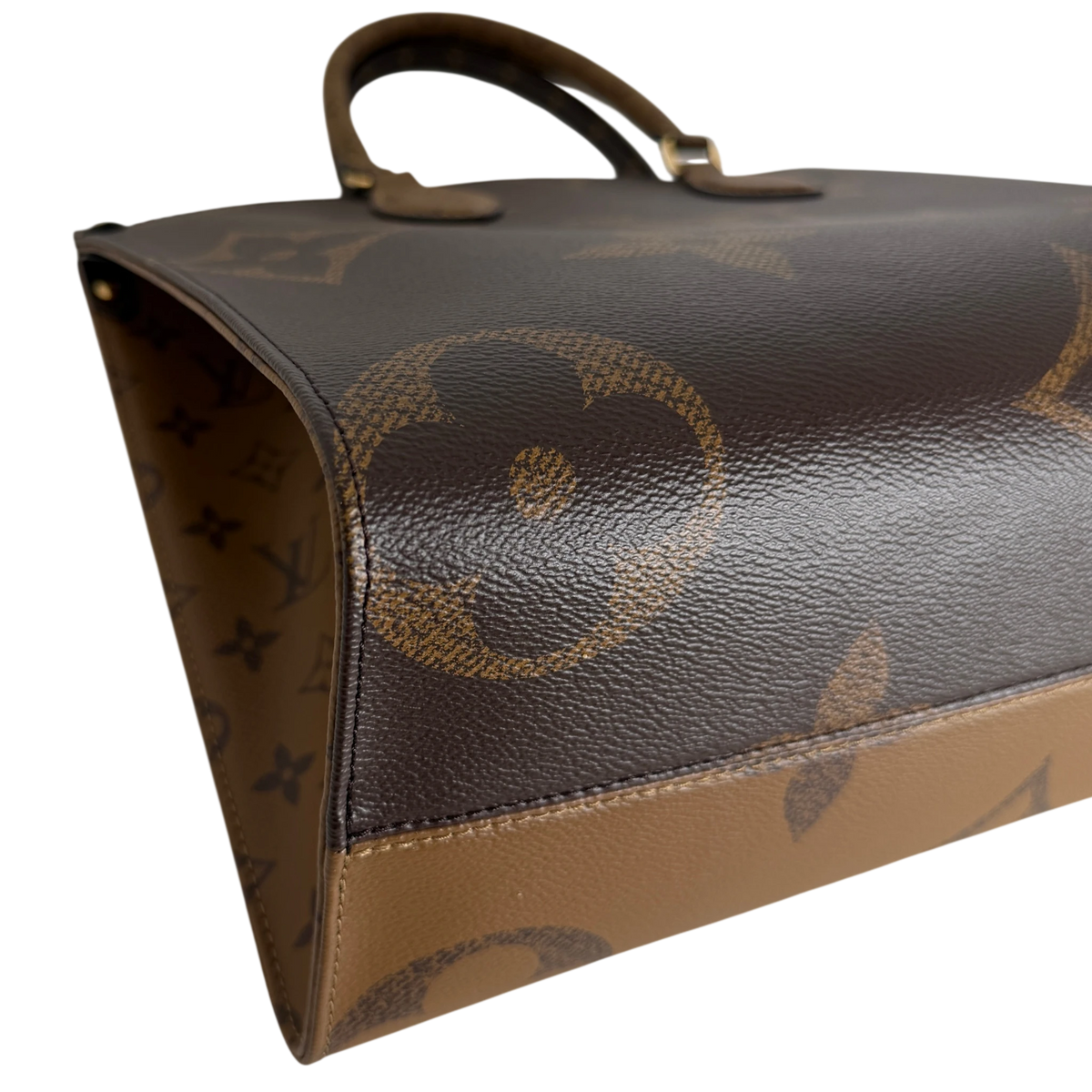 Louis Vuitton OnTheGo MM Monogram Giant Reverse Canvas Braun Gold – Ansicht 8