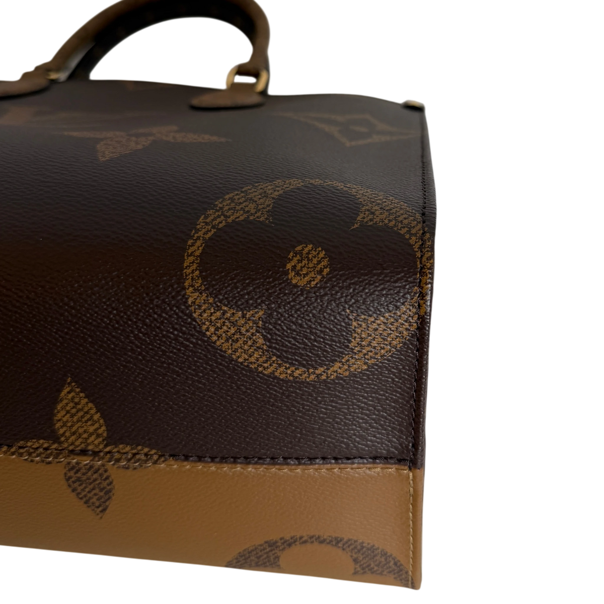 Louis Vuitton OnTheGo MM Monogram Giant Reverse Canvas Braun Gold – Ansicht 9