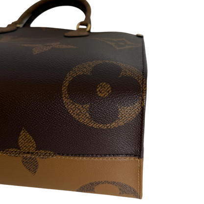 Louis Vuitton OnTheGo MM Monogram Giant Reverse Canvas Braun Gold – Ansicht 9