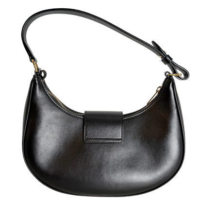 Celine Ava Triomphe Medium Glattleder Schwarz Gold 2024 – Ansicht 3
