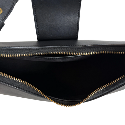 Celine Ava Triomphe Medium Glattleder Schwarz Gold 2024 – Ansicht 5