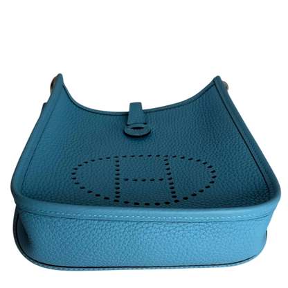 Hermès Evelyne 16 TPM Amazone Clémence Bleu Nord Zickzack Silber – Ansicht 5