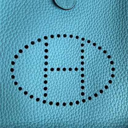 Hermès Evelyne 16 TPM Amazone Clémence Bleu Nord Zickzack Silber – Ansicht 4