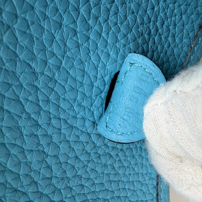 Hermès Evelyne 16 TPM Amazone Clémence Bleu Nord Zickzack Silber – Ansicht 8
