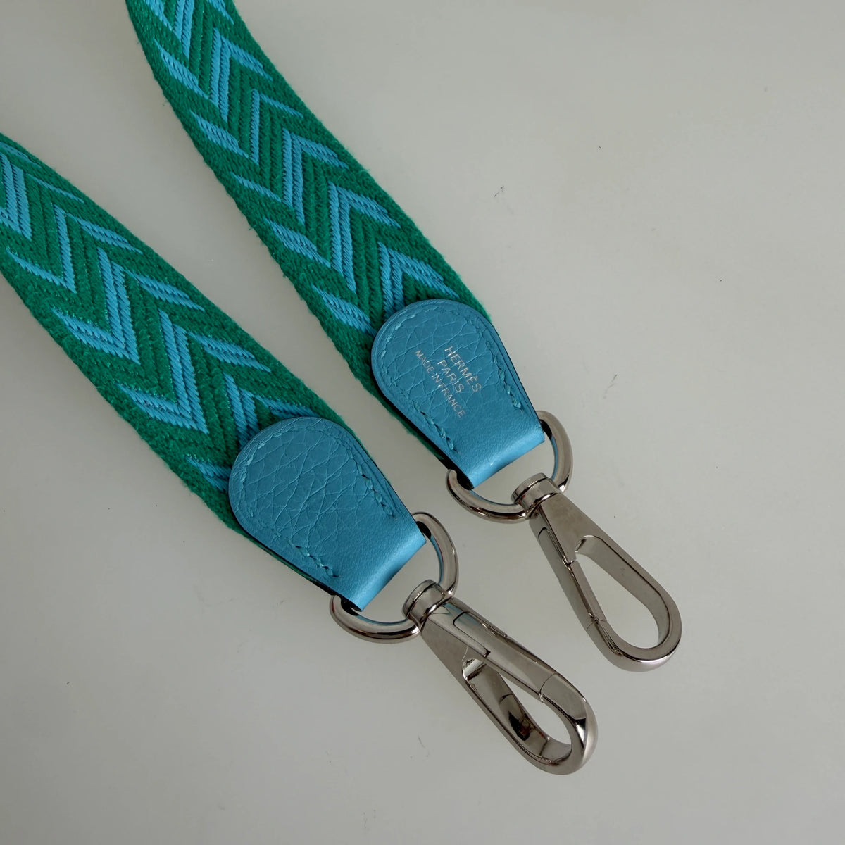 Hermès Evelyne 16 TPM Amazone Clémence Bleu Nord Zickzack Silber – Ansicht 9