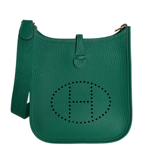 Hermès Evelyne 16 TPM Amazone Taurillon Clémence Vert Vertigo Gold