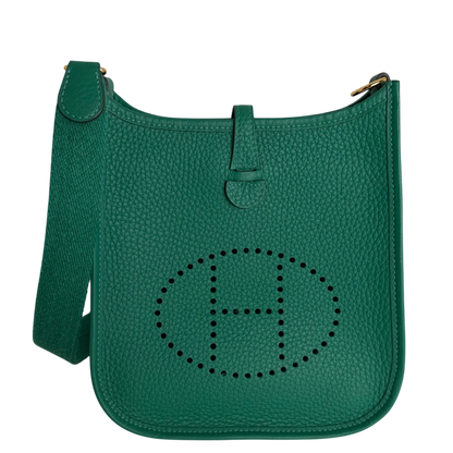 Hermès Evelyne 16 TPM Amazone Taurillon Clémence Vert Vertigo Gold