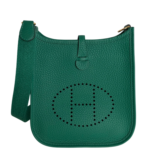 Hermès Evelyne 16 TPM Amazone Taurillon Clémence Vert Vertigo Gold