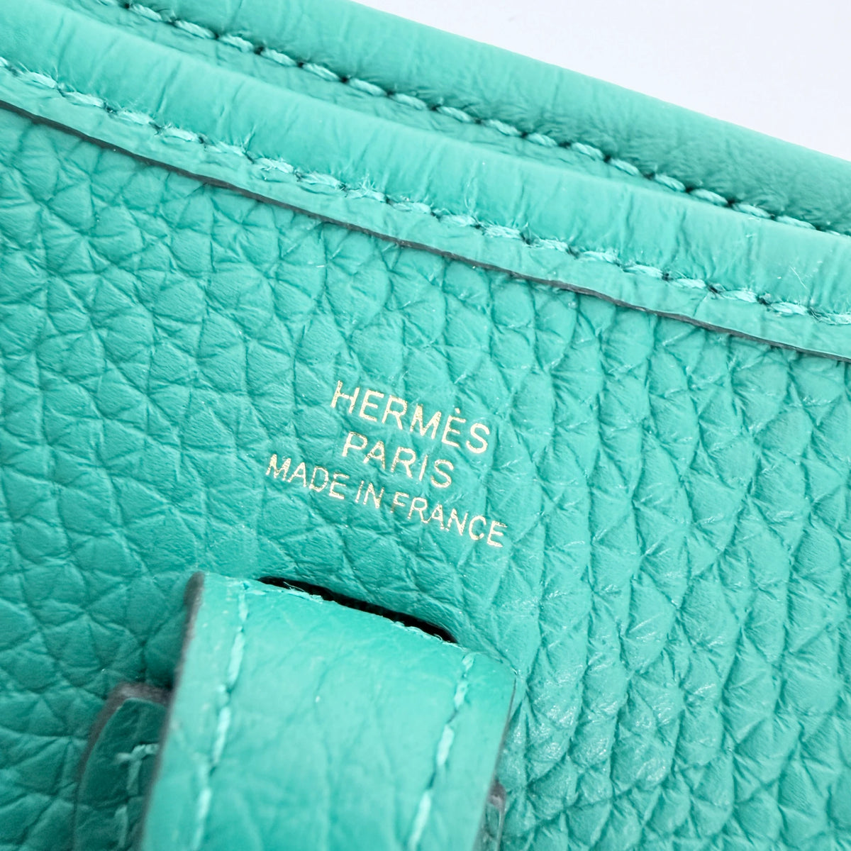 Hermès Evelyne 16 TPM Amazone Taurillon Clémence Vert Vertigo Gold – Ansicht 7