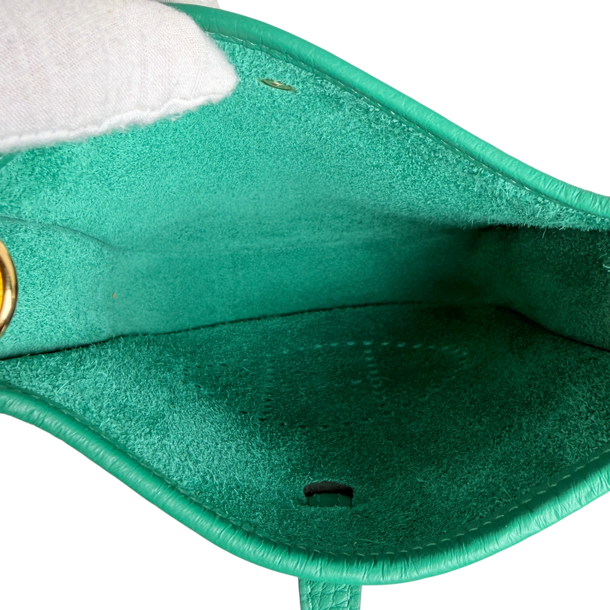 Hermès Evelyne 16 TPM Amazone Taurillon Clémence Vert Vertigo Gold – Ansicht 6