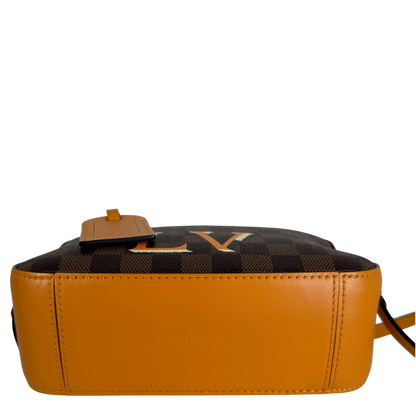 Louis Vuitton Santa Monica Damier Ebène Canvas Safran Orange Gold – Ansicht 5