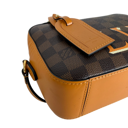 Louis Vuitton Santa Monica Damier Ebène Canvas Safran Orange Gold – Ansicht 11