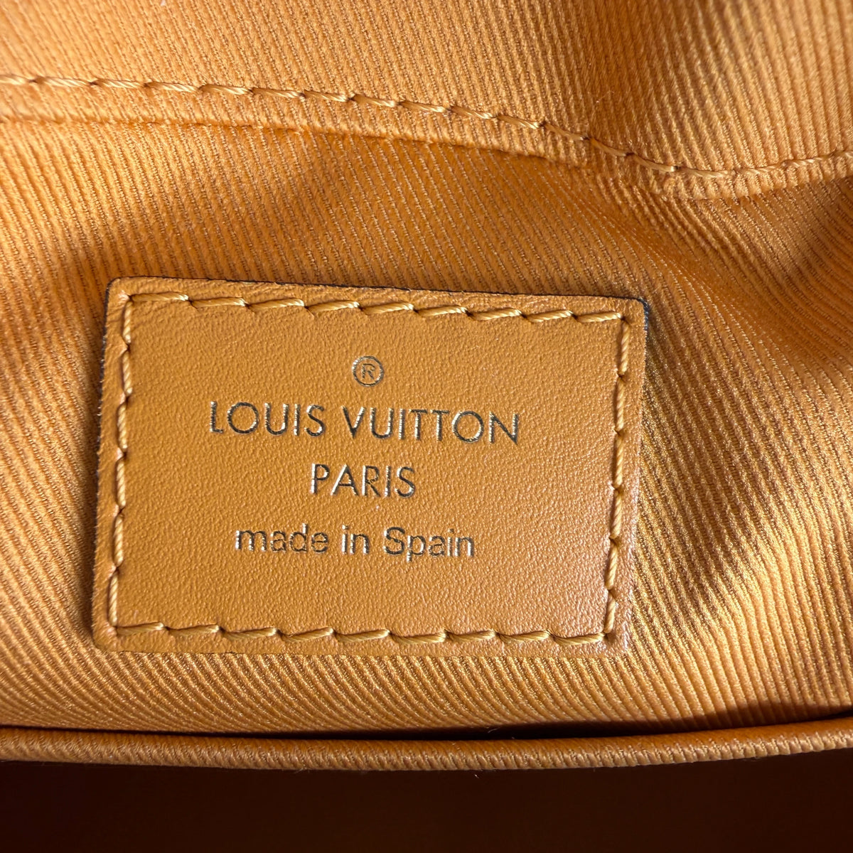 Louis Vuitton Santa Monica Damier Ebène Canvas Safran Orange Gold – Ansicht 7