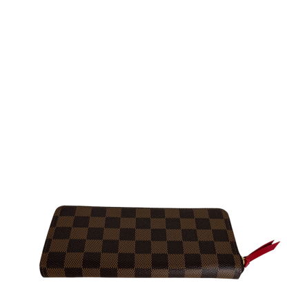 Louis Vuitton Portefeuille Clémence Damier Ebène Coquelicot Rot