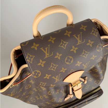 Louis Vuitton Montsouris MM Rucksack Monogram Canvas Vachetta Gold – Ansicht 8