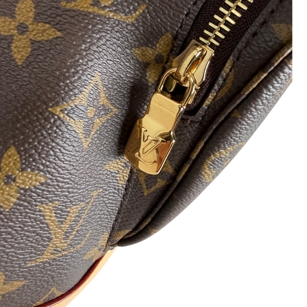 Louis Vuitton Montsouris MM Rucksack Monogram Canvas Vachetta Gold – Ansicht 9
