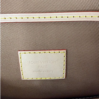 Louis Vuitton Montsouris MM Rucksack Monogram Canvas Vachetta Gold – Ansicht 7