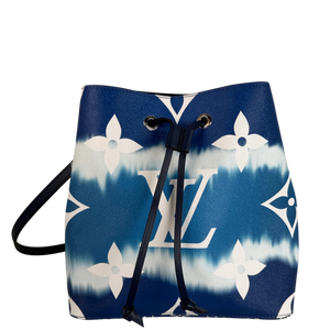 Louis Vuitton NéoNoé MM Escale Monogram Giant Blau Weiß Silber