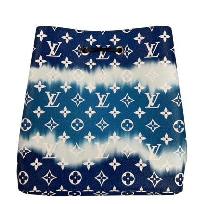 Louis Vuitton NéoNoé MM Escale Monogram Giant Blau Weiß Silber