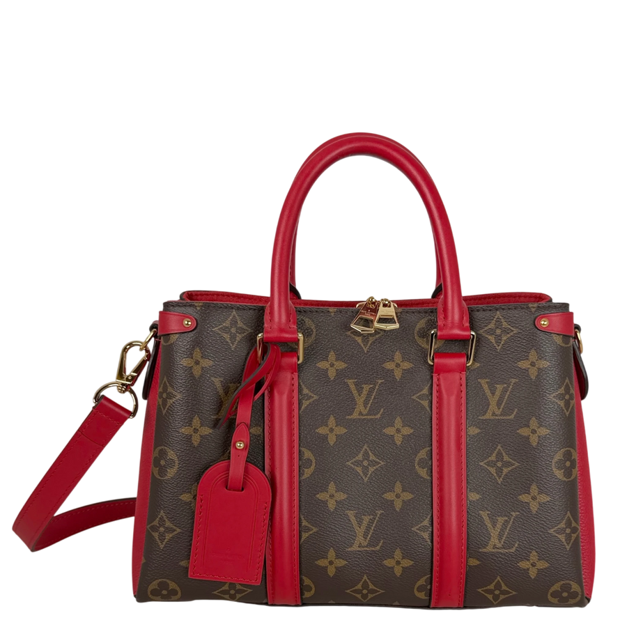 Louis Vuitton Soufflot BB Monogram Canvas Coquelicot Rood Goud