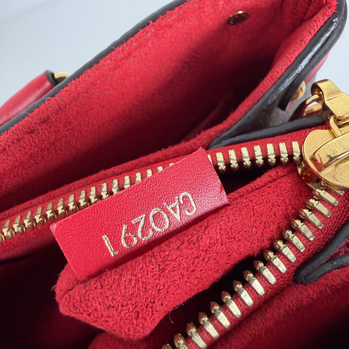 Louis Vuitton Soufflot BB Monogram Canvas Coquelicot Rot Gold