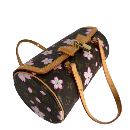 Louis Vuitton Papillon Cherry Blossom Monogram Murakami Braun Rosa – Ansicht 6