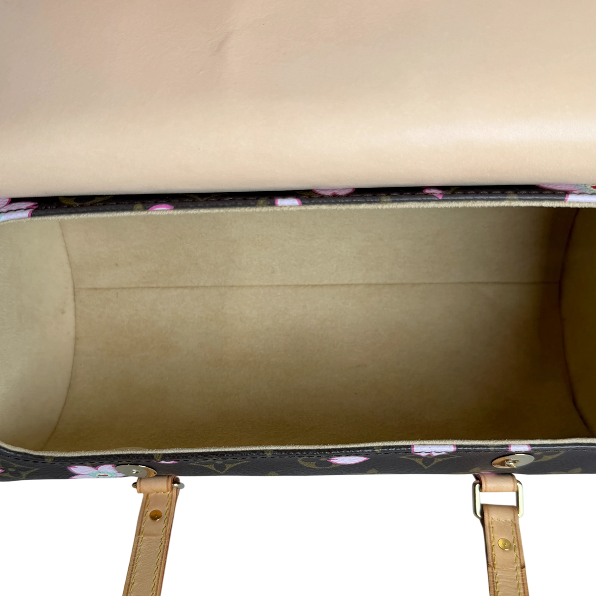 Louis Vuitton Papillon Cherry Blossom Monogram Murakami Braun Rosa – Ansicht 4