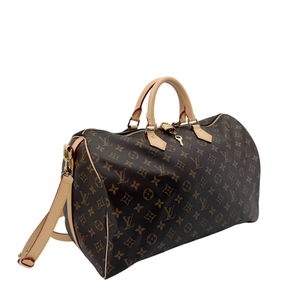 Louis Vuitton Speedy Bandoulière 40 Monogram Canvas Braun Gold