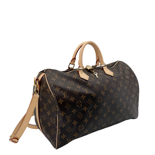 Louis Vuitton Speedy Bandoulière 40 Monogram Canvas Braun Gold – Ansicht 2