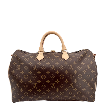 Louis Vuitton Speedy Bandoulière 40 Monogram Canvas Braun Gold
