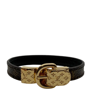 Louis Vuitton Fasten Your LV Bracelet Monogram Canvas Size 19