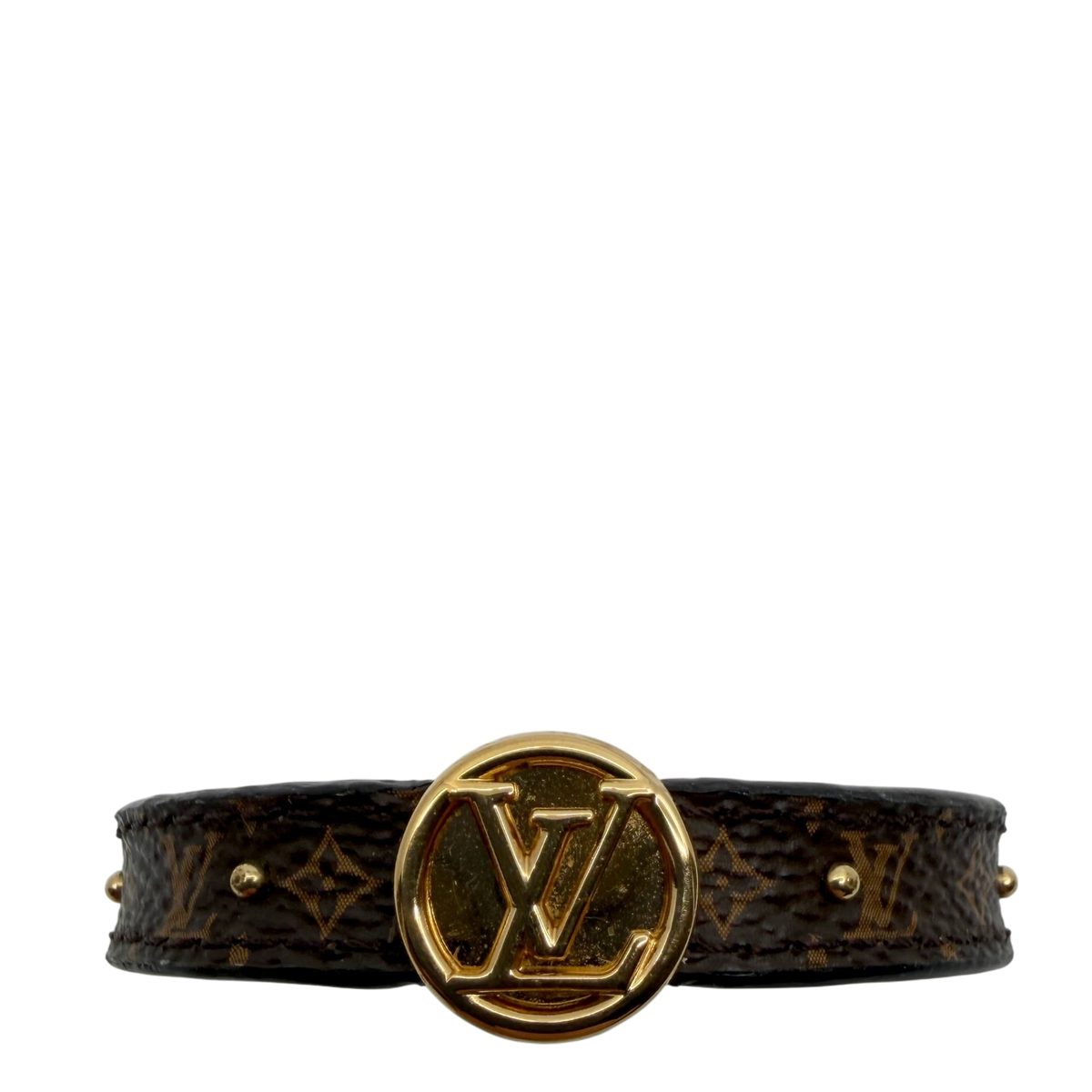 Louis Vuitton LV Circle Reversible Armband Monogram Braun Schwarz