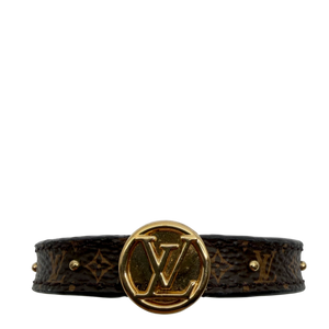 Louis Vuitton LV Circle Reversible Bracelet Monogram Brown Black