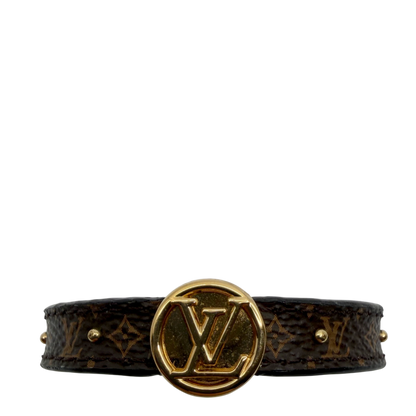 Louis Vuitton LV Circle Reversible Armband Monogram Braun Schwarz