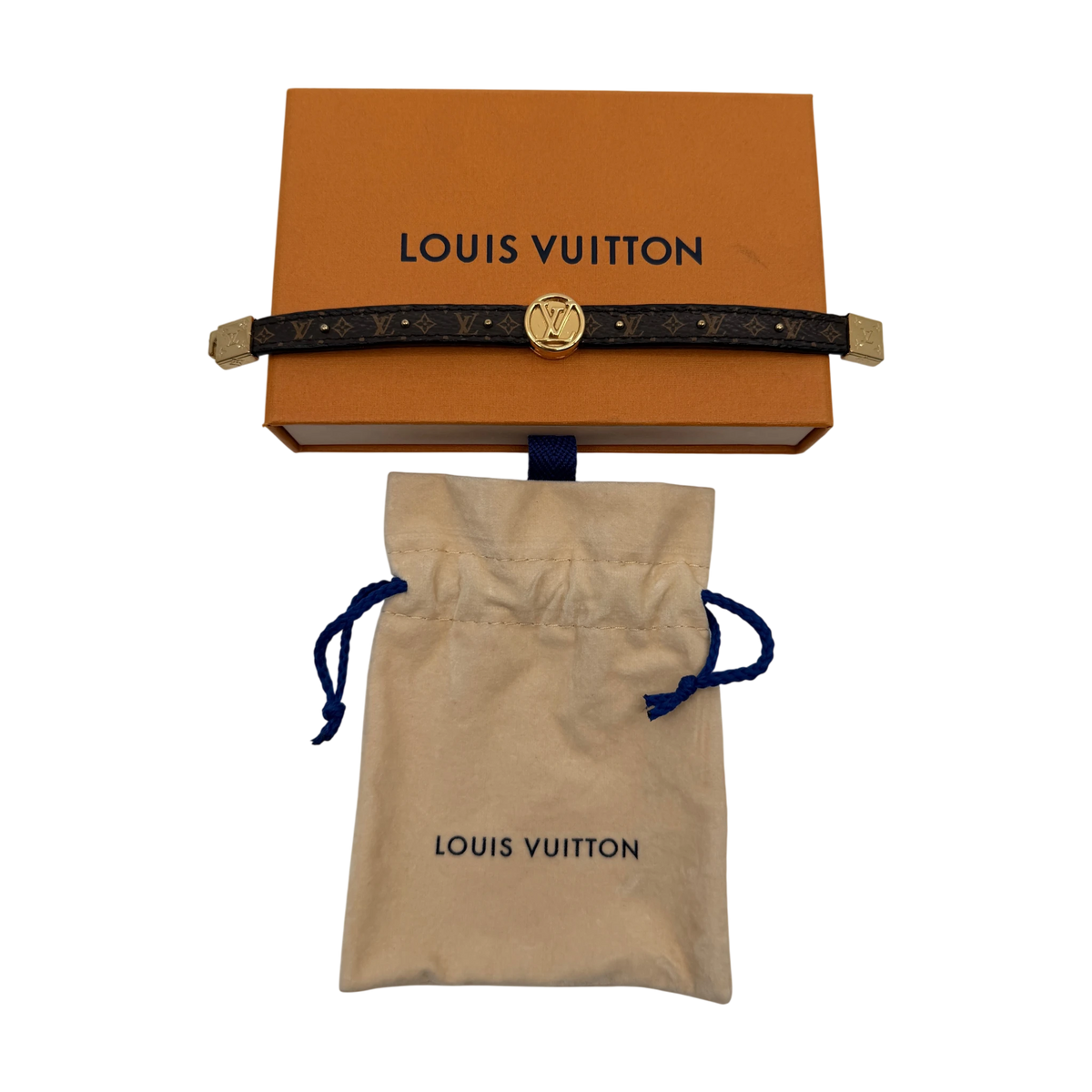 Louis Vuitton LV Circle Reversible Armband Monogram Braun Schwarz – Ansicht 7